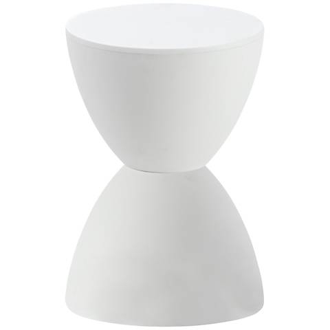 Sallie Contemporary Accent Table white - Image 0