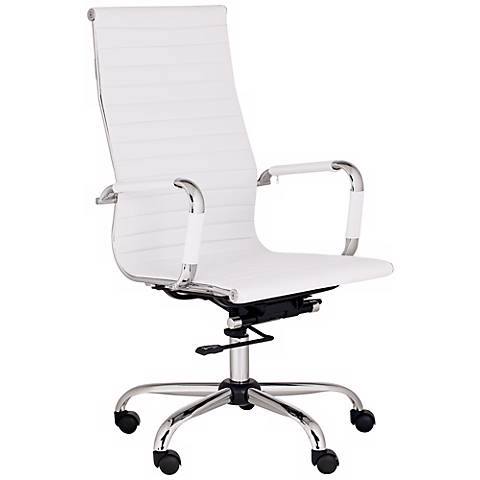 Serge High Back Swivel Office Chair white - Image 0