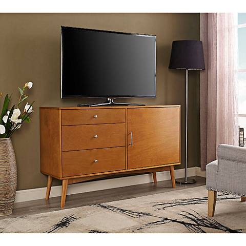angelo:HOME Cruise Mid-Century Acorn 3-Drawer TV Console - Image 0