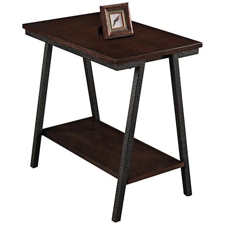 Leick Empiria Hand-Finished Walnut Narrow Chairside Table - Image 0