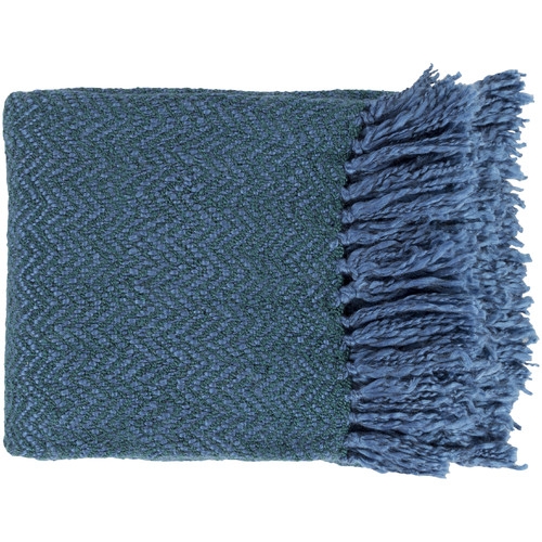 Massey Throw Blanket - Blue - Image 0