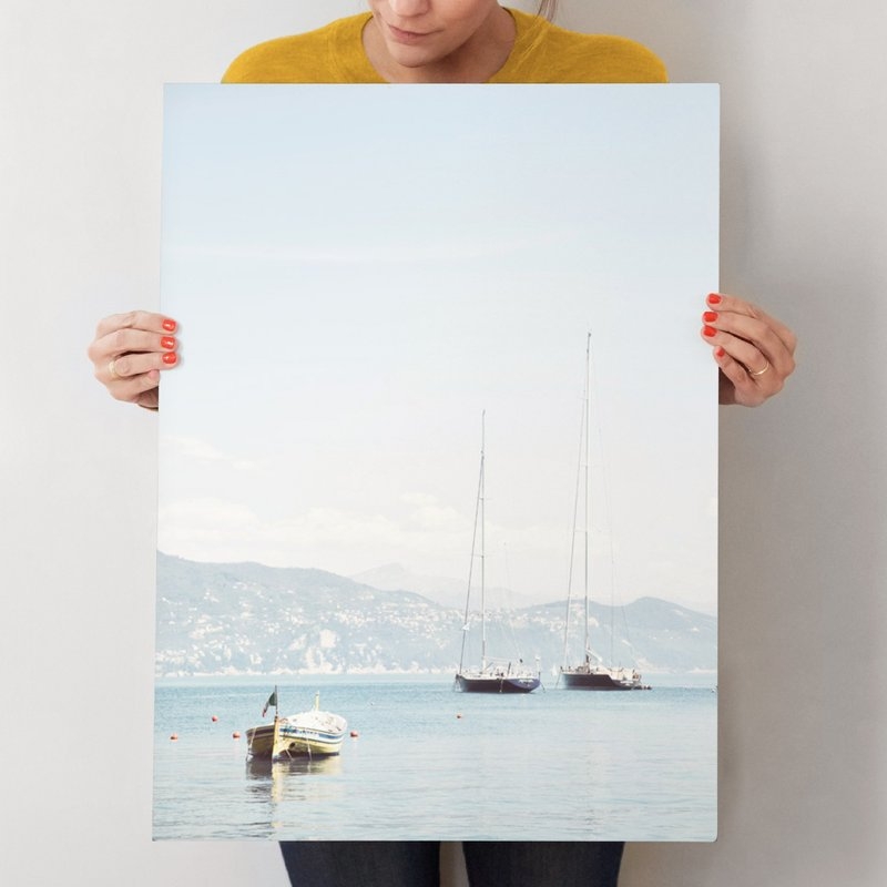 Portofino afternoon - 18x24 - White Wood Frame - Matted - Image 3