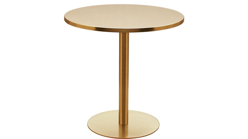 watermark brass bistro table - Image 0