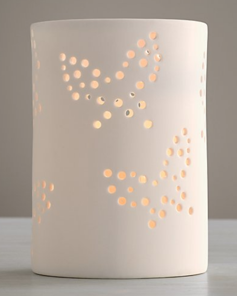Perforated Butterfly Porcelain Nightlight - Image 0