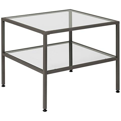 Studio Designs Home Pewter Camber End Table clear - Image 0