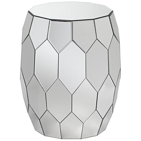 Vezzena Octagon Mirrored End Table - Image 0