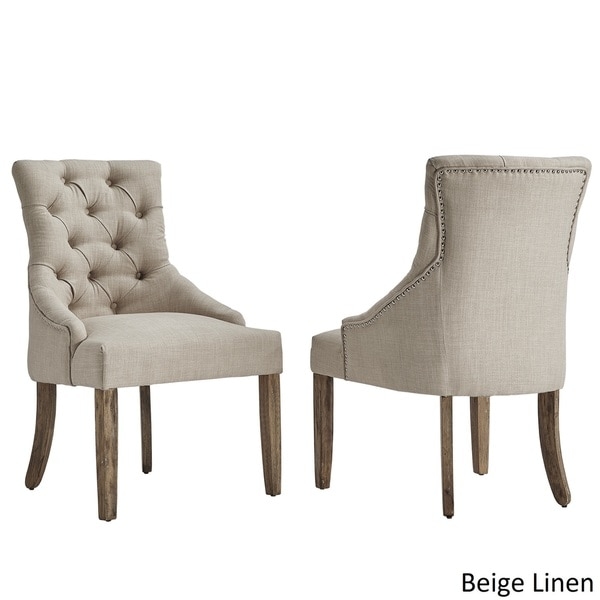 Benchwright Button Tufts Wingback Hostess Chairs by SIGNAL HILLS (Set of 2) - Image 0