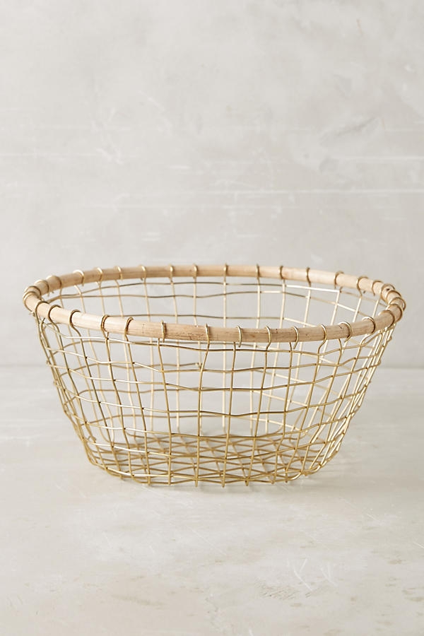 Brushed Wire Fruit Bowl; Berry Basket - Image 0