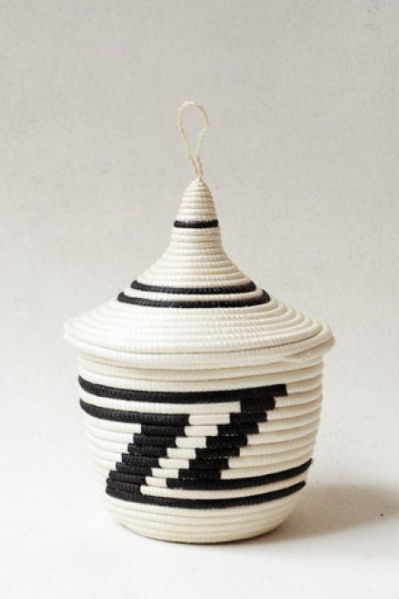 Rwandan Peace Basket, Black - Image 0
