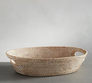 Tava Oval Bread Basket, Light Natural - Image 0