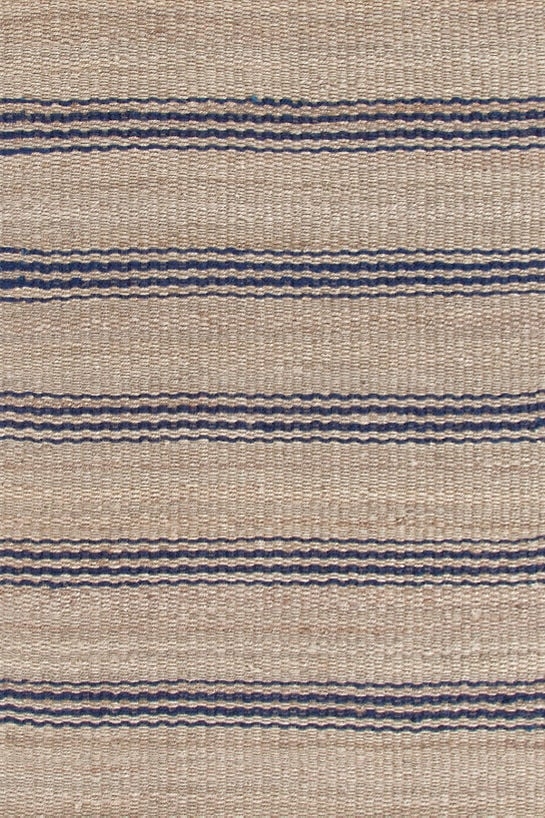 JUTE TICKING INDIGO WOVEN RUG - 10x14 - Image 0