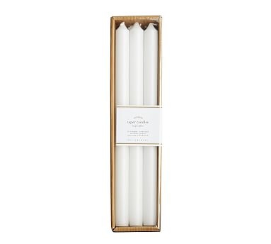 PB Taper Candle, Boxed Set of 6, White - Image 0