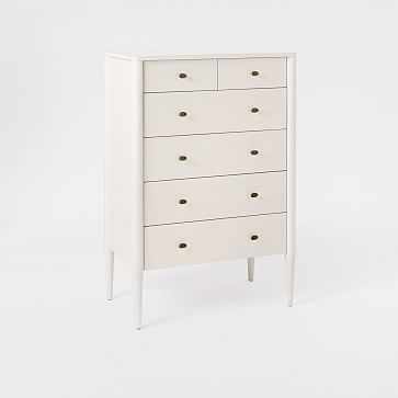 Harper 6-Drawer Dresser, White - Image 0