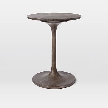 Concrete Pedestal Side Table - Image 0