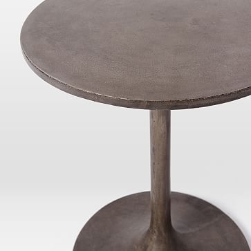 Concrete Pedestal Side Table - Image 1