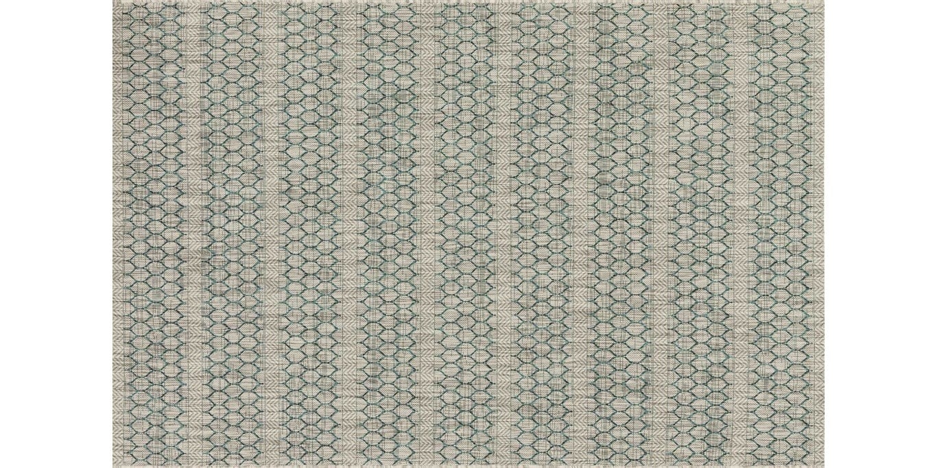 Loloi Isle Grey / Teal 9'-2" x 12'-1" - Image 0
