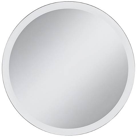 Galvin Frameless Beveled 30" Round Wall Mirror - Image 0