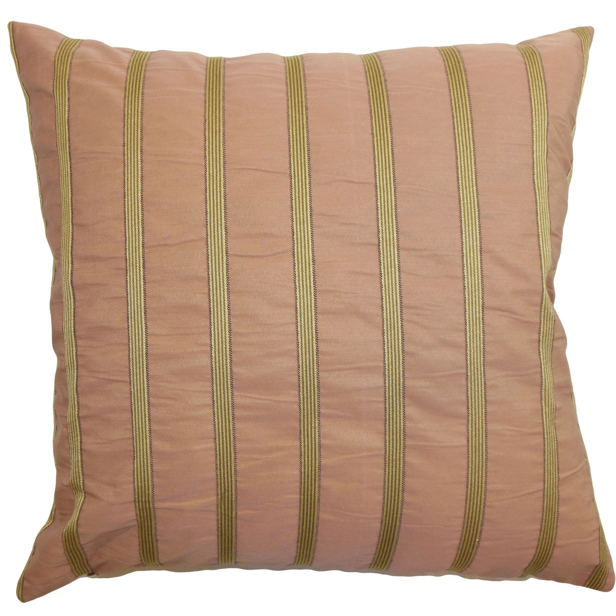 Darja Stripes Pillow Pink - 20" x 20" - Poly Insert - Image 0