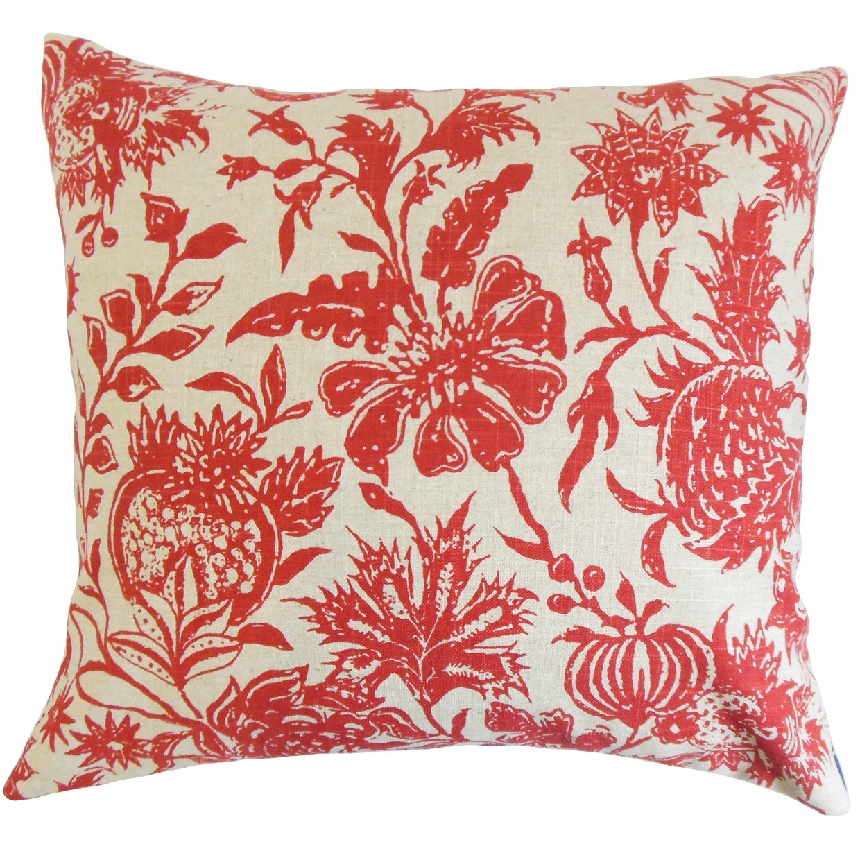 Bionda Floral Pillow  - 18" x 18" - Down Insert - Image 0
