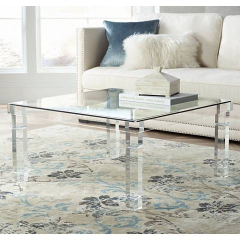 Bristol Square Acrylic Coffee Table clear - Image 0