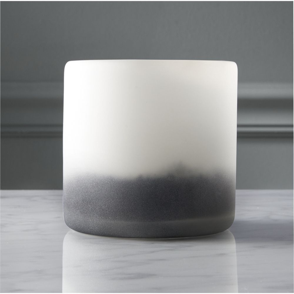 sumi glass tea light candle holder - Image 0