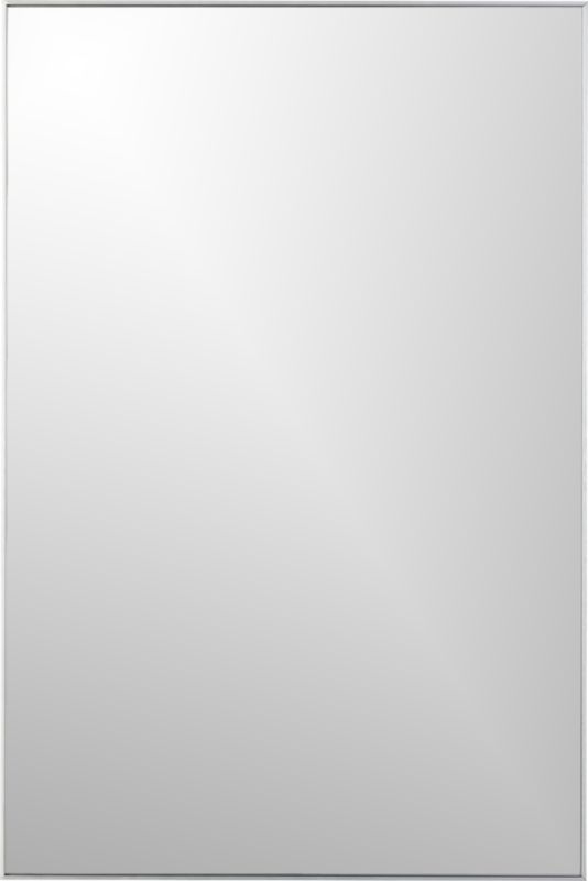 Infinity Silver Rectangular Wall Mirror 24"x36" - Image 1