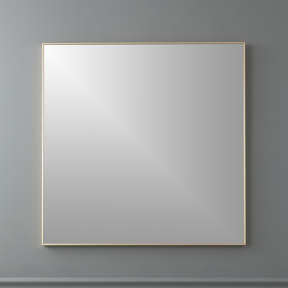 INFINITY COPPER 31" SQUARE WALL MIRROR - Image 0