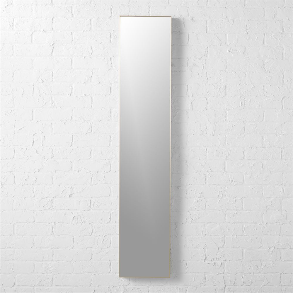 "infinity brass 10.5""x54"" narrow wall mirror" - Image 0
