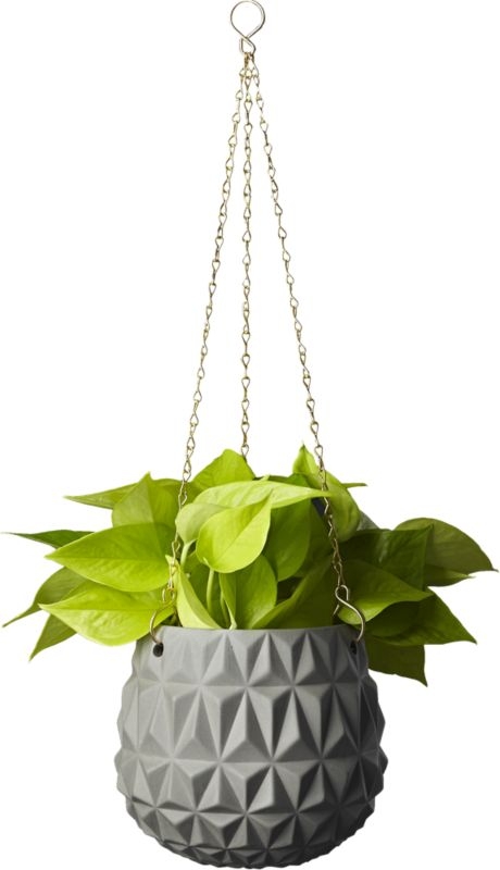 glisan grey hanging planter - Image 1