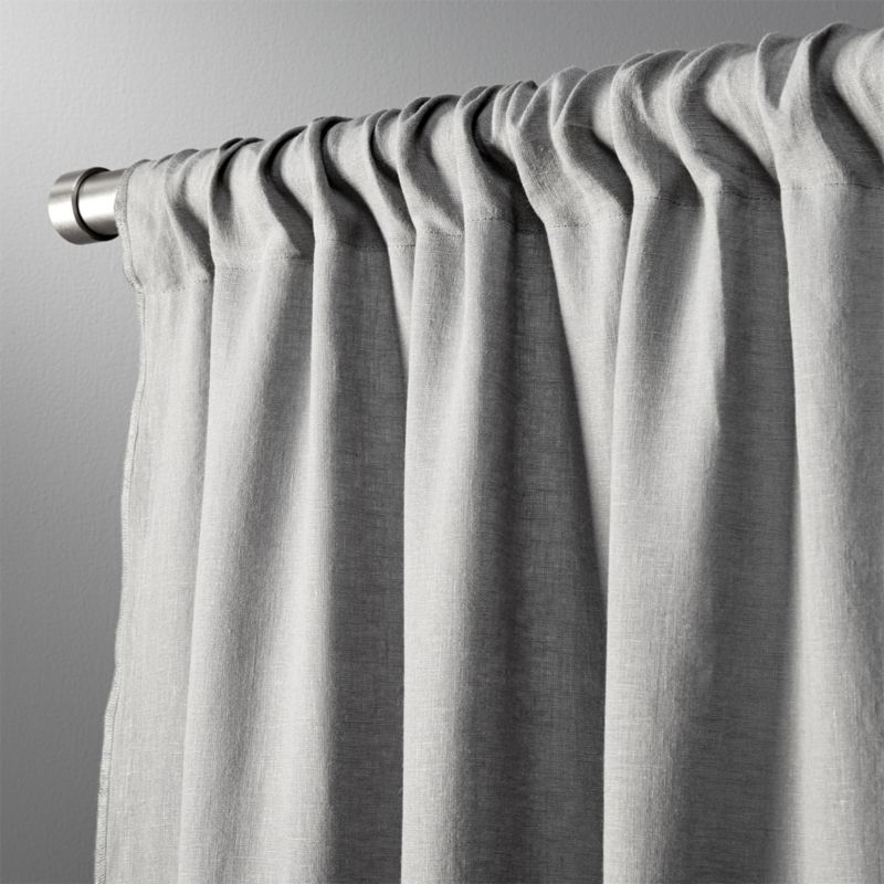 "graphite linen curtain panel 48""x96""" - Image 2