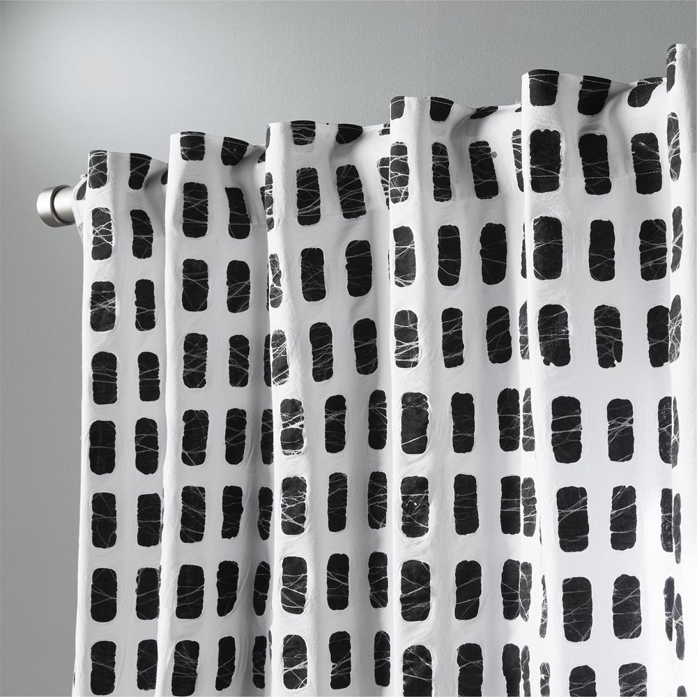 korben plaid curtain panel 48" x 96" - Image 0