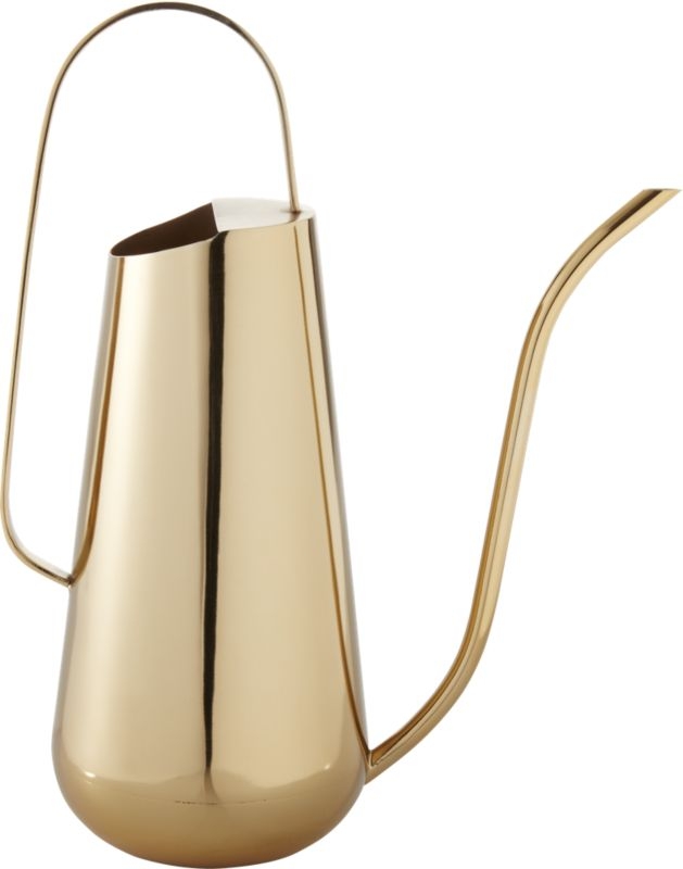 Brass-Plated Watering Can - Image 1