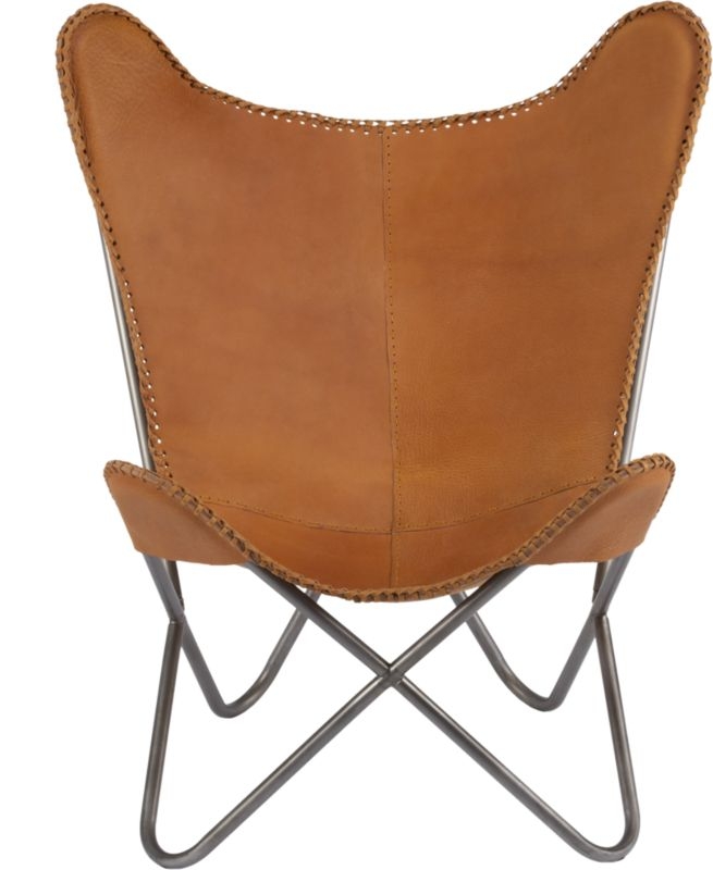 1938 tobacco leather butterfly chair - Image 2