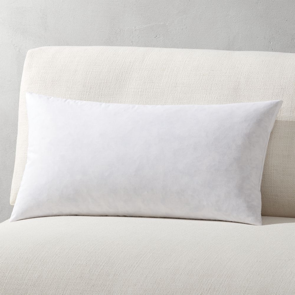 23"x11" Feather-Down Throw Pillow Insert - Image 0