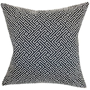 Ocussi Geometric Pillow Navy- Down Insert included - Image 0