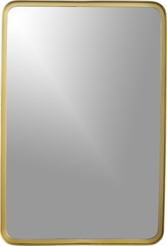 24.5""x36" croft brass wall mirror" - Image 1