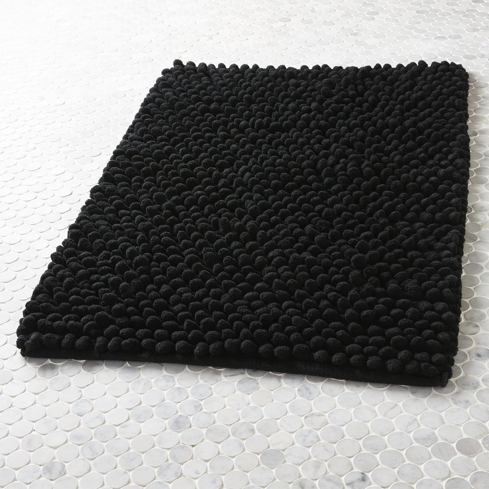 cirrus black bath mat - Image 0