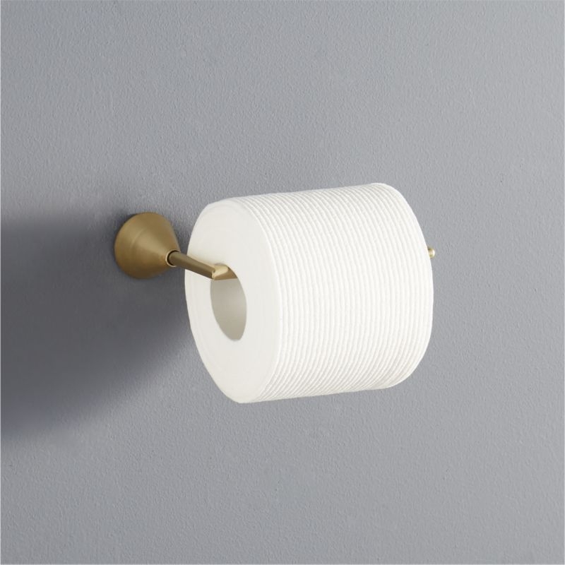 brass toilet paper holder - Image 1