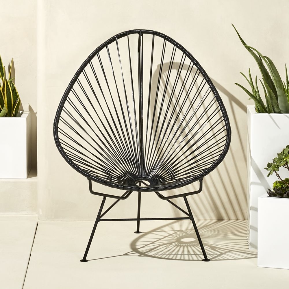 Acapulco Black Outdoor Chair - Image 1