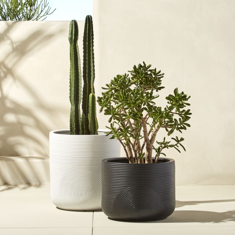 Zen White Clay Indoor/Outdoor Planter - Image 4