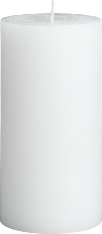 3"x6" White Pillar Candle - Image 1