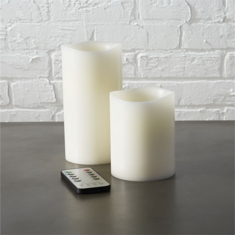 "flameless 3""x4"" LED pillar candle" - Image 1