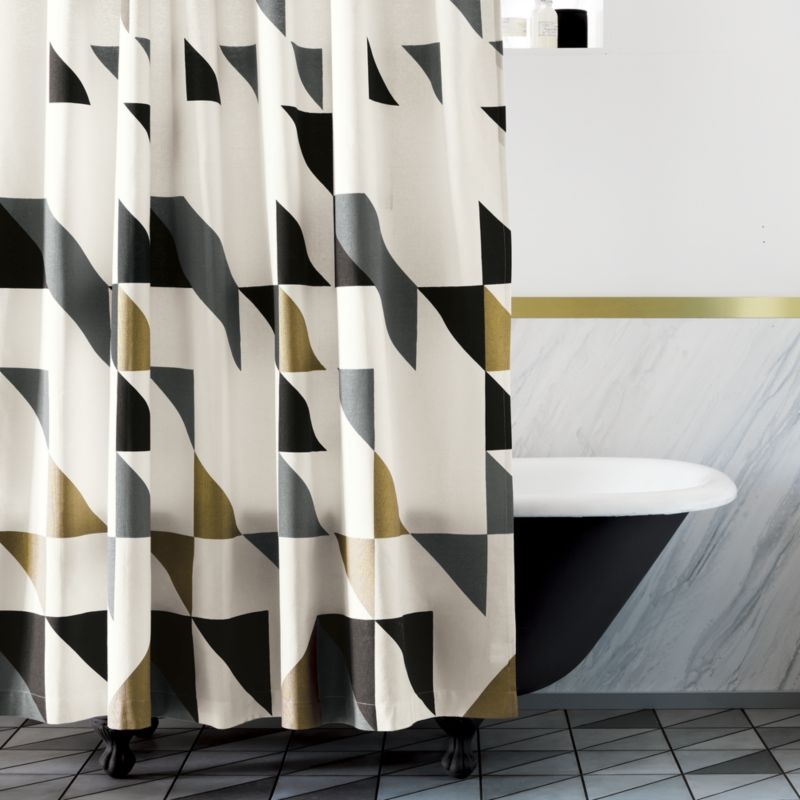 triangle shower curtain - Image 2