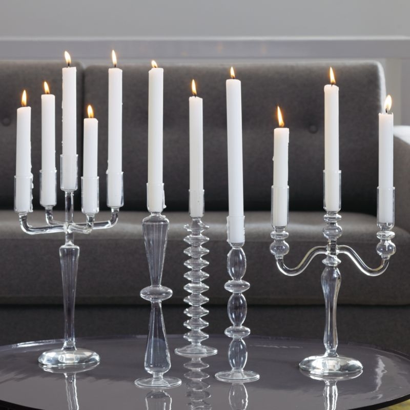 Set of 12 White Taper Candles - Image 1