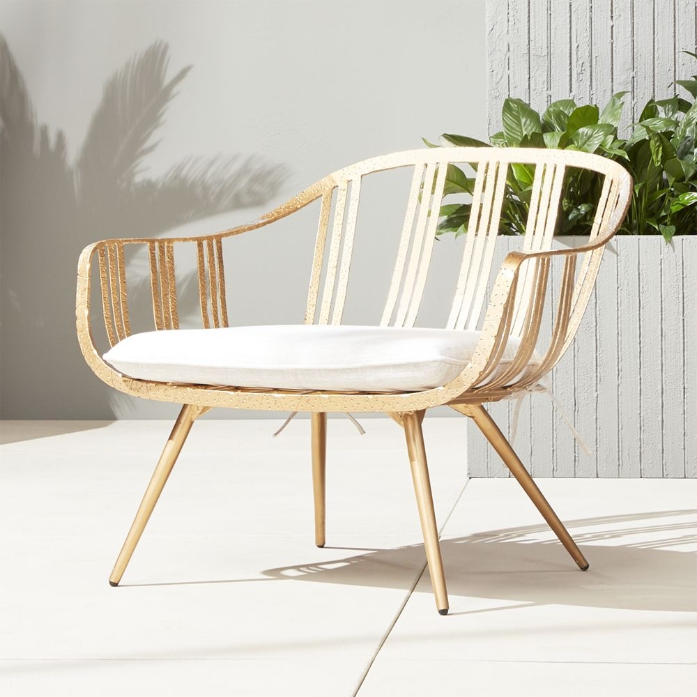gala gold lounge chair - Image 0
