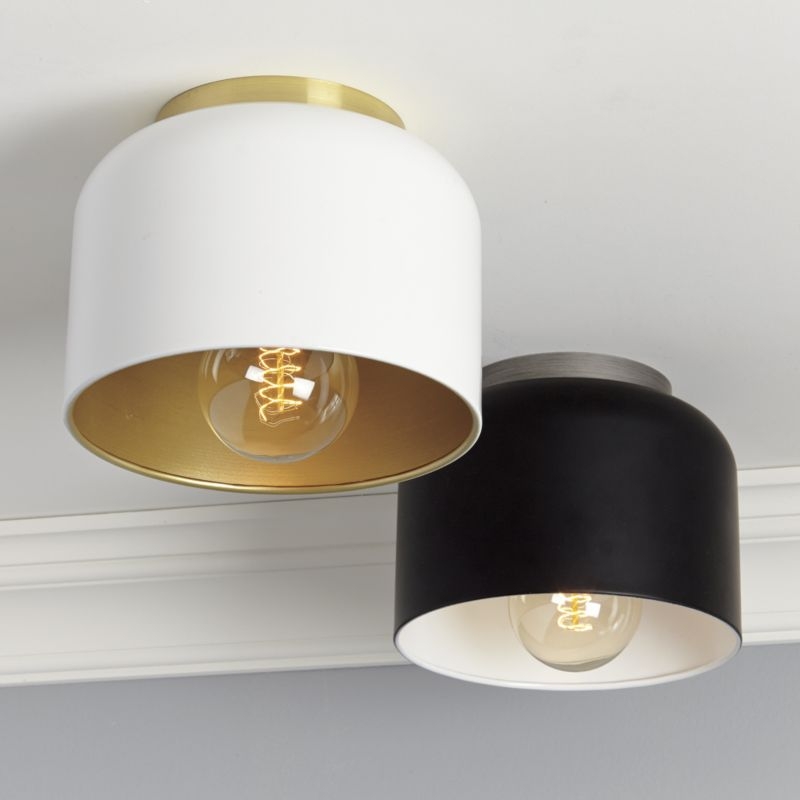 Bell White Flush Mount Light - Image 1