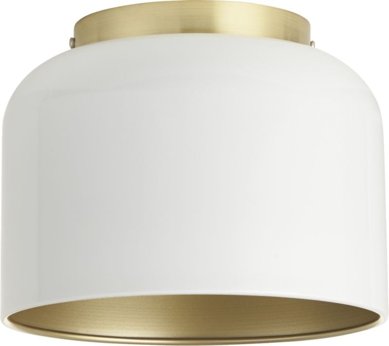 Bell White Flush Mount Light - Image 2