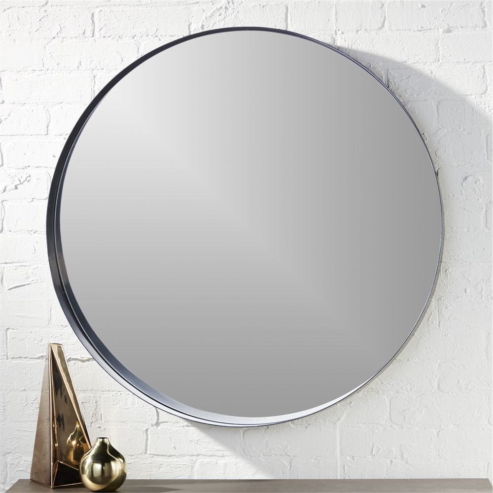 "crescent 32.5"" round wall mirror" - Image 0