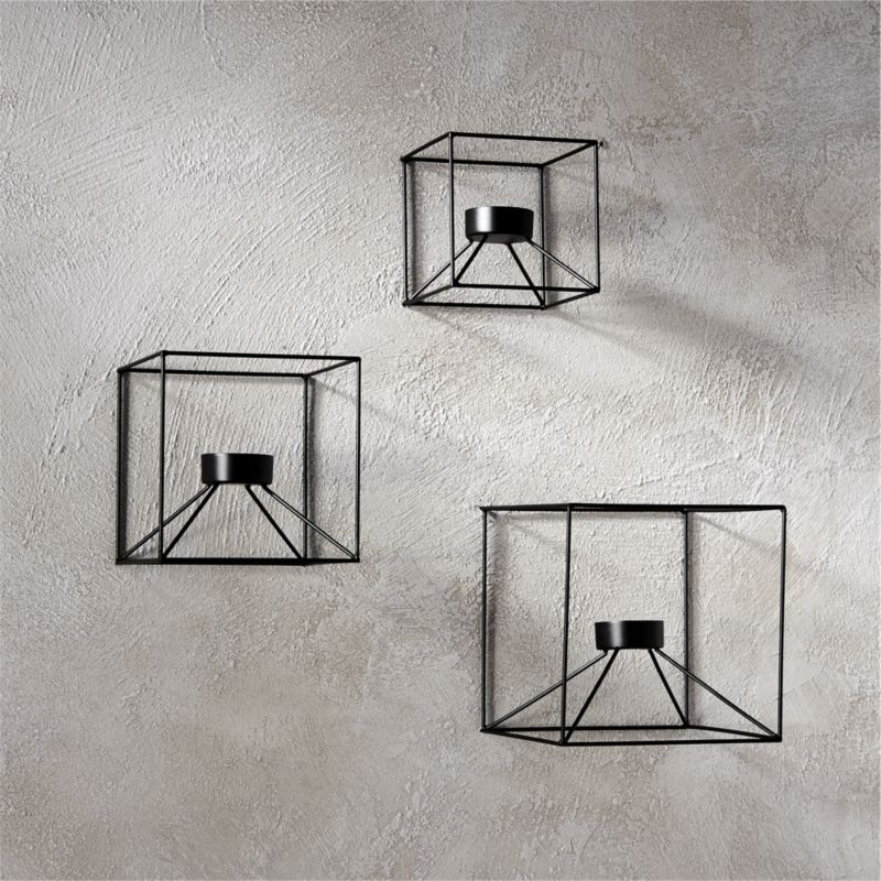3-piece cubicle wall sconce set - Image 2
