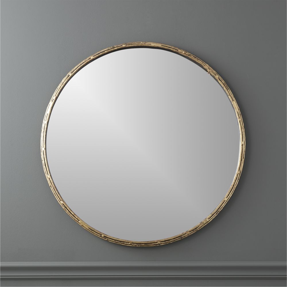 "tork brass dripping 30"" wall mirror" - Image 0